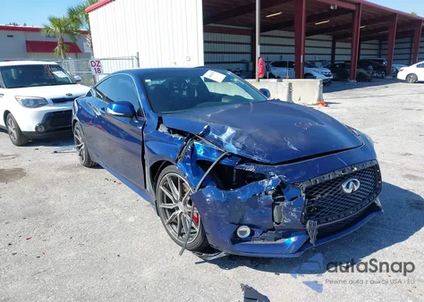 2017 Infiniti Q60 3.0T Red Sport 400 from USA, damaged, VIN JN1FV7EK5HM610191